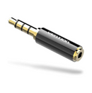 Vention 3.5mm Male to 2.5mm Female Audio Adapter Black Metal Type