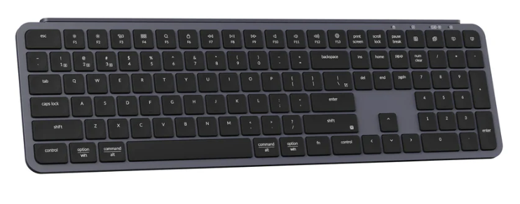 Keychron B6 Pro Ultra-Slim Wireless Keyboard - Space Gray