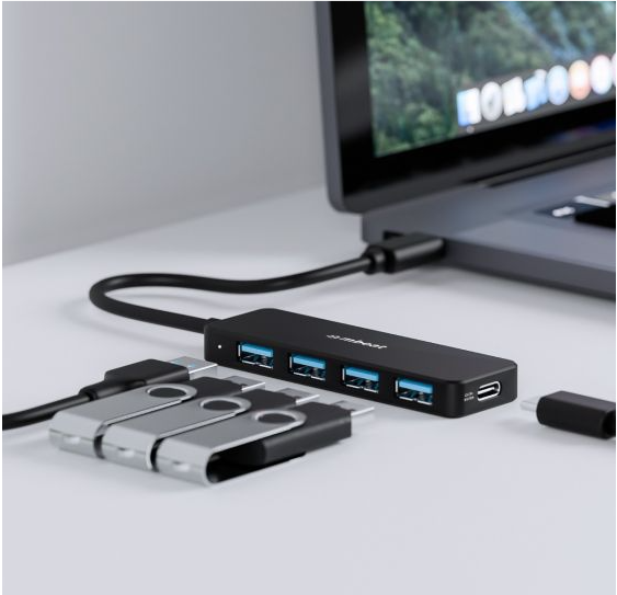 mbeat 4-Port USB Hub with USB-C DC Port