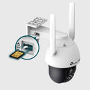 TP-Link VIGI C540-4G(4mm), VIGI 4MP Outdoor Full-Color 4G Pan Tilt Network Camera
