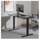 Bracom Affordable Compact Electric Single-Motor Sit-Stand Desk - Black