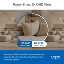 TP-Link Tapo C220 Indoor Pan/Tilt Security Wi-Fi Camera, 2K 4MP QHD, Power : AC Adapter