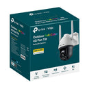 TP-Link VIGI C540-4G(4mm), VIGI 4MP Outdoor Full-Color 4G Pan Tilt Network Camera