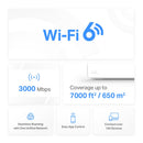 Mercusys Halo H80X AX3000 Whole Home Mesh WiFi 6 System - 3 Pack