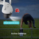 TP-Link VIGI C540-4G(4mm), VIGI 4MP Outdoor Full-Color 4G Pan Tilt Network Camera