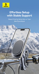 Baseus PrimeTrip Series Stick-on Type Bike Phone Mount Cosmic Black