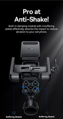 Baseus GoTrip Series Bike Phone Mount Rearview Mirror Version Cluster Black