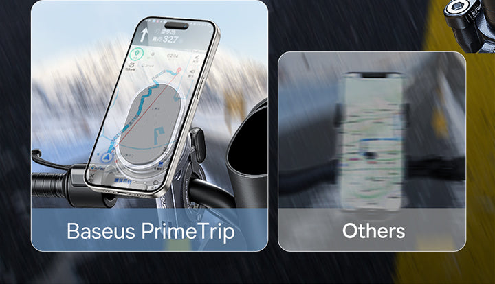 Baseus PrimeTrip Series Stick-on Type Bike Phone Mount Cosmic Black