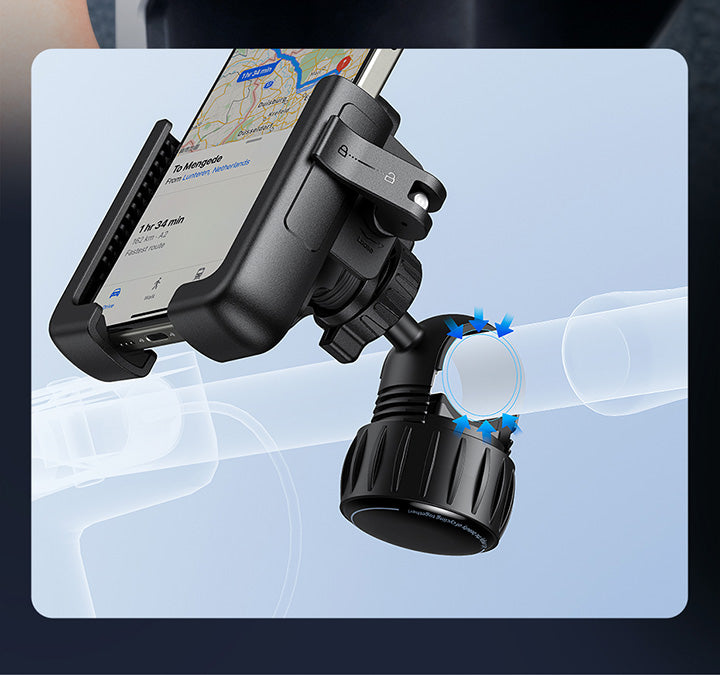 Baseus GoTrip Series Bike Phone Mount Rearview Mirror Version Cluster Black