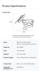 Baseus PrimeTrip Series Stick-on Type Bike Phone Mount Cosmic Black