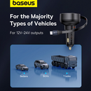 Baseus Enjoyment Pro Car Charger Retractable USB C & iPhone Cable 60W Cluster Black