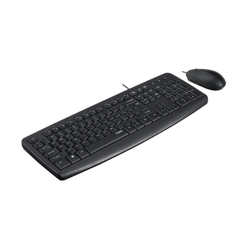 Rapoo NX1600 Wired Mouse & Keyboard Combo Black
