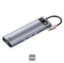 Baseus UltraJoy Series 10-Port HUB Docking Station Space Greyï¼ˆType-C to HDMI4K@60Hz*1+VGA*1+USB 3.0*3+PD*1+RJ45*1+SD/TF*1+3.5mm*1ï¼‰