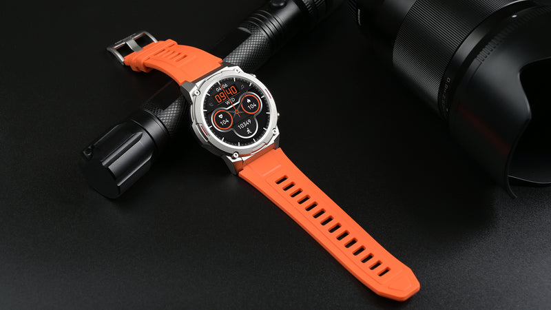 HiFuture FutureGo MIX2 outdoor bluetooth calling smartwatch, 1.43 " AMOLED Display, Orange