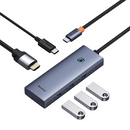 Baseus UltraJoy Series 5-Port HUB AIR Space Greyï¼ˆType-C to HDMI4K@60Hz*1+USB3.0*2+PD*1+RJ45*1ï¼‰
