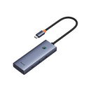 Baseus UltraJoy Series 5-Port HUB AIR Space Greyï¼ˆType-C to HDMI4K@60Hz*1+USB3.0*2+PD*1+RJ45*1ï¼‰