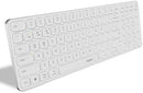 Rapoo E9350L Wireless Multi-mode Ultra-slim 99 Key Keyboard with Bluetooth and 2.4g White
