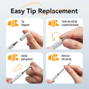 Vention 3-in-1 Magnetic Stylus Pen White Aluminum Alloy Type