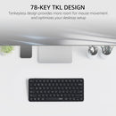 Rapoo E9050L Wireless Multi-mode Ultra-slim 78 Key Keyboard with Bluetooth and 2.4g