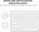 Rapoo E9050L Wireless Multi-mode Ultra-slim 78 Key Keyboard with Bluetooth and 2.4g White