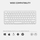 Rapoo E9050L Wireless Multi-mode Ultra-slim 78 Key Keyboard with Bluetooth and 2.4g White