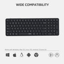 Rapoo E9350L Wireless Multi-mode Ultra-slim 99 Key Keyboard with Bluetooth and 2.4g
