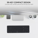 Rapoo E9350L Wireless Multi-mode Ultra-slim 99 Key Keyboard with Bluetooth and 2.4g