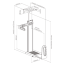 Matte Black Ultra Wide Adjustable Under-Desk & Wall PC / Gaming PC Mount