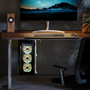 Matte Black Ultra Wide Adjustable Under-Desk & Wall PC / Gaming PC Mount