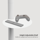 Bracom Heavy-Duty Mobile TV Floor Stand upto 86 inch TV White