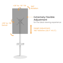 Bracom Chic TV Display Floor Stand White