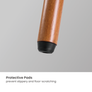 Bracom Tripod Stylish Easel Studio TV Floor Stand Matte Black & Walnut