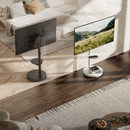 Bracom Heavy-Duty Mobile TV Floor Stand upto 86 inch TV White