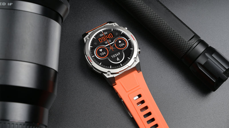 HiFuture FutureGo MIX2 outdoor bluetooth calling smartwatch, 1.43 " AMOLED Display, Orange