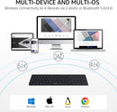 Rapoo E9350L Wireless Multi-mode Ultra-slim 99 Key Keyboard with Bluetooth and 2.4g