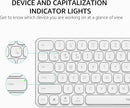 Rapoo E9550L Wireless Multi-mode Ultra-slim 110 Key Keyboard with Bluetooth and 2.4g White