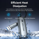 Vention USB-C + USB-A to 2.5 Gigabit Ethernet Adapter 0.15M Gray Aluminum Alloy Type