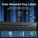 Vention USB Wired Full-Sized Silent Keyboard and Mouse Combo Black Slim Type