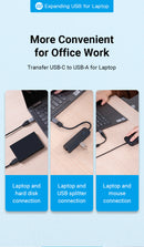 Vention USB-C Male to USB 3.0 Female OTG Adapter Gray Aluminum Alloy Type