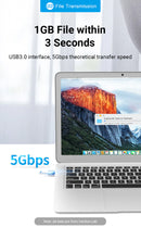 Vention USB-C Male to USB 3.0 Female OTG Adapter Gray Aluminum Alloy Type