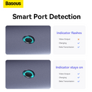 Baseus UltraJoy Series 5-Port HUB AIR Space Greyï¼ˆType-C to HDMI4K@60Hz*1+USB3.0*2+PD*1+RJ45*1ï¼‰