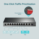 TP LINK TL-SG1210MP 10-Port Gigabit Desktop Switch with 8-Port PoE+