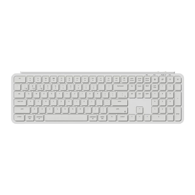 Keychron B6 Pro Ultra-Slim Wireless Keyboard - Ivory White