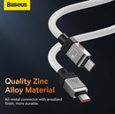 Baseus Dynamic Series Fast Charging Data Cable Type-C to Type-C 100W 1m White