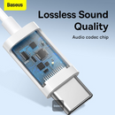 Baseus Encok Type-C Lateral In-Ear Wired Earphone C17 White