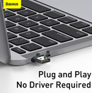 Baseus Orange Dot Wireless Presenter Rechargeable (Red Laser) Grey