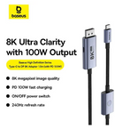 Baseus High Definition Series DP 8K to DP 8K Adapter Cable 5m Cluster Black