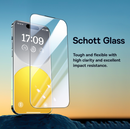 Baseus Schott Series Phone Case for iPhone 15 Pro Max, Clear (With tempered-glass screen protector and cleaning kit)
