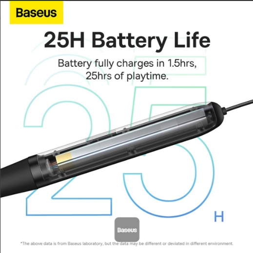 Baseus Bowie P1 Neckband Wireless Earphones Cluster Black