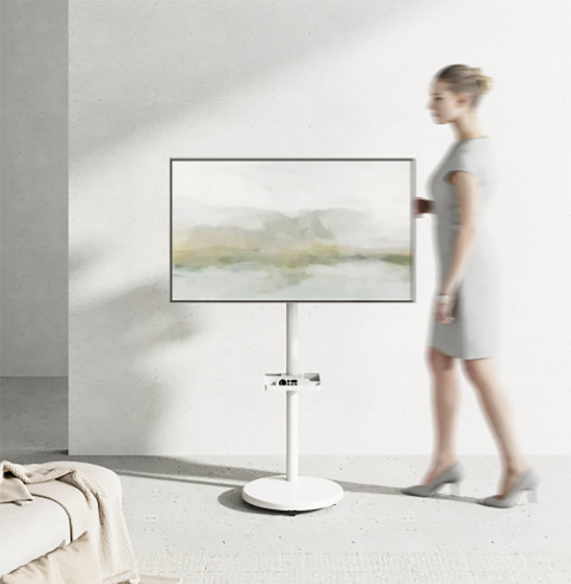 Bracom Chic TV Display Floor Stand White